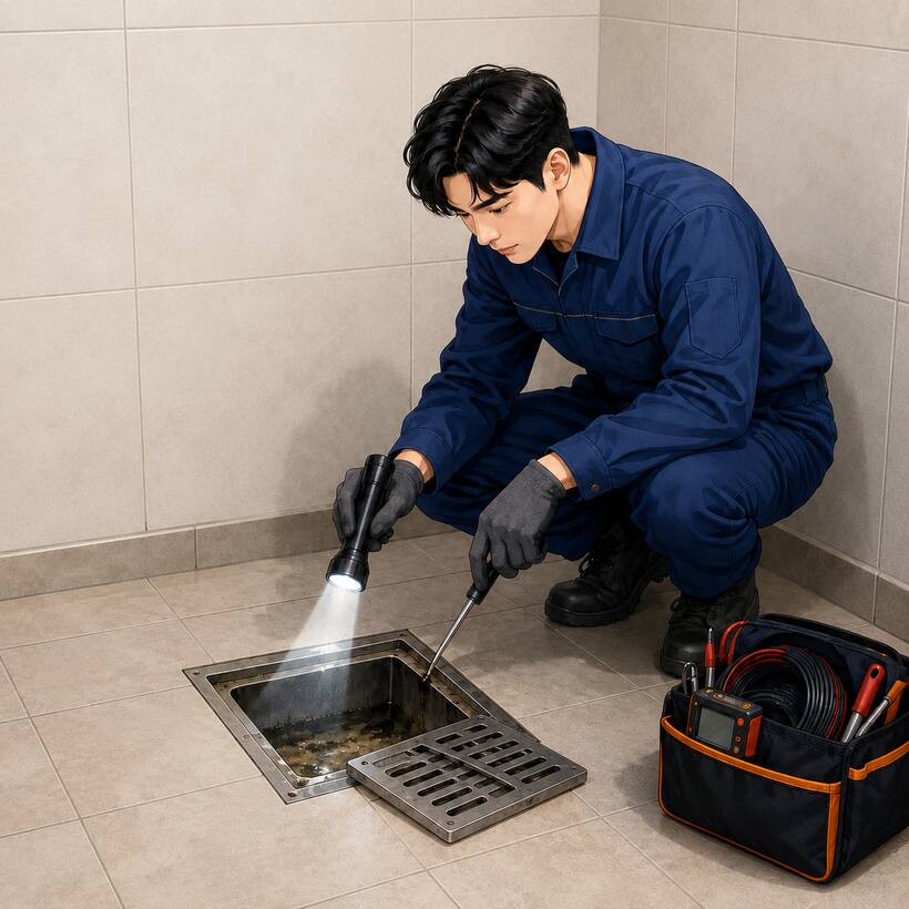 충무동 지역 변기막힘 관련 이미지