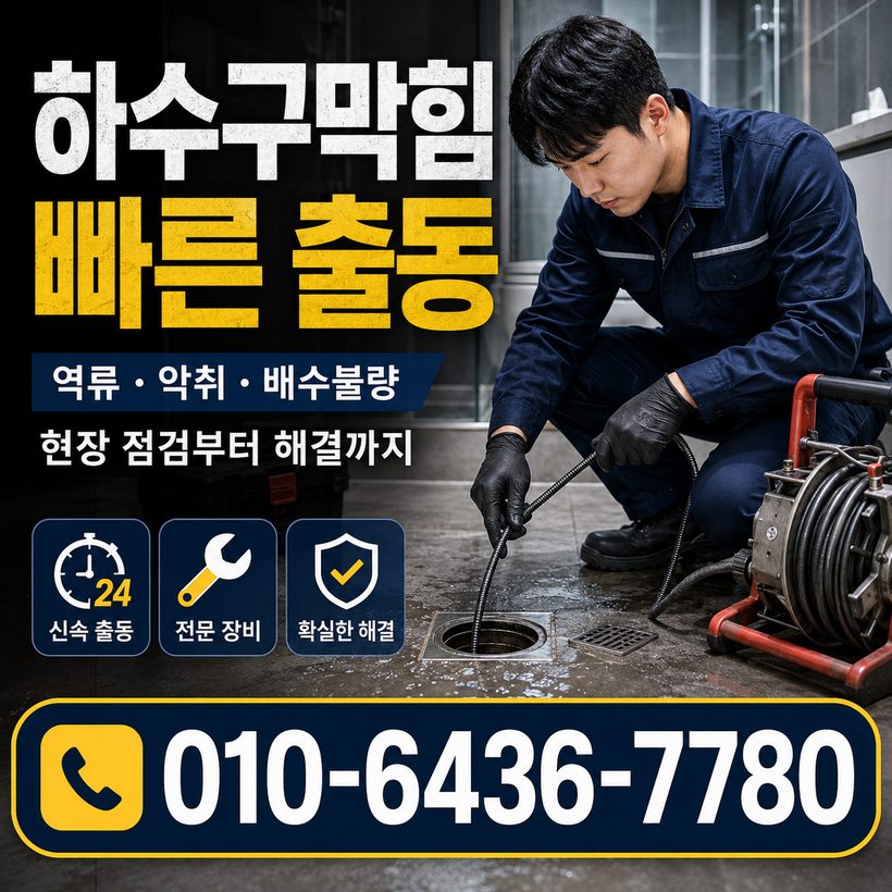 형곡동 하수구막힘 빠른출동 4