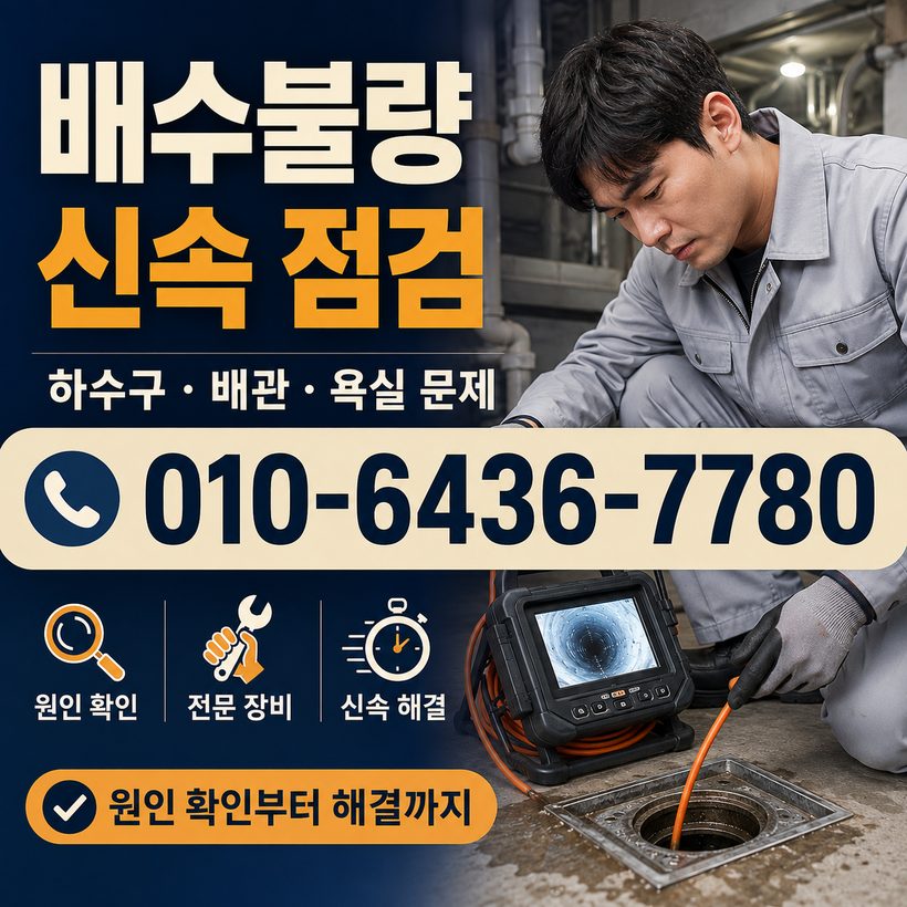 개천면 지역 배관청소 관련 이미지