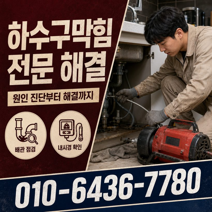형곡동 지역 싱크대막힘 관련 이미지