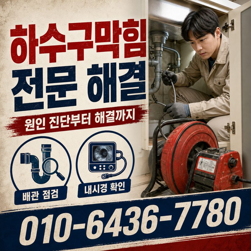개천면 하수구막힘 빠른출동 1