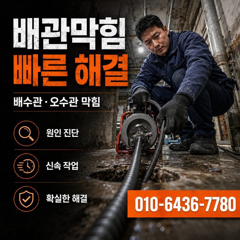대덕면 하수구막힘 빠른출동 3