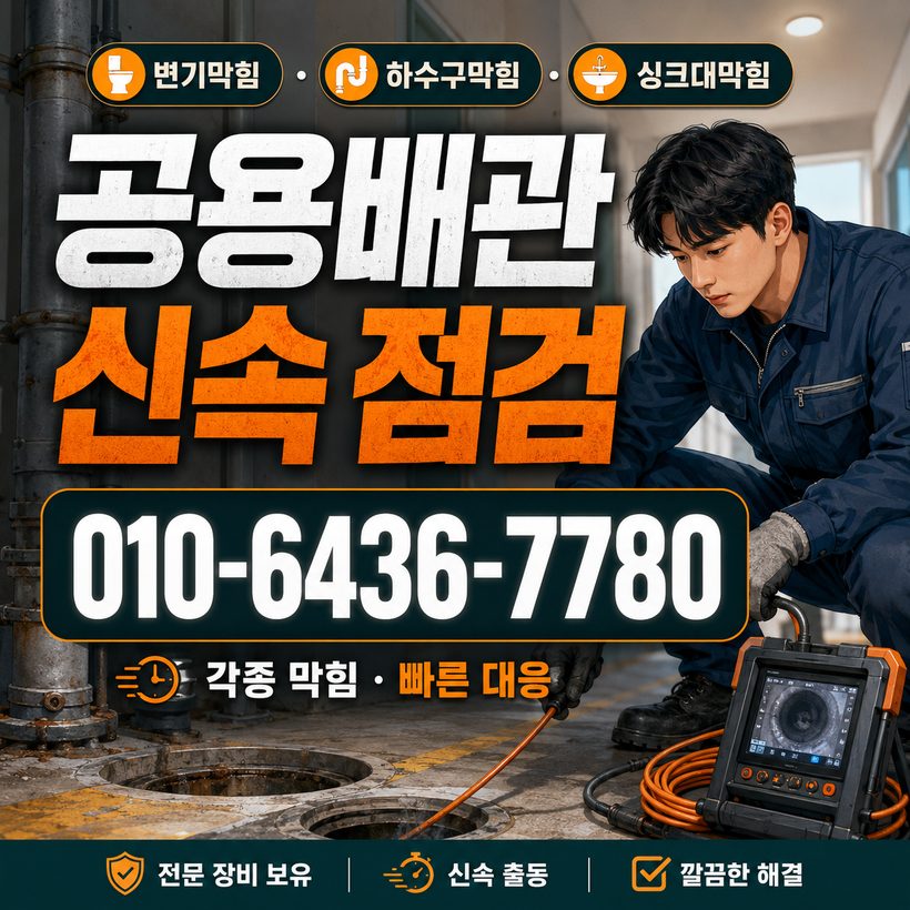대덕면 하수구막힘 빠른출동 1